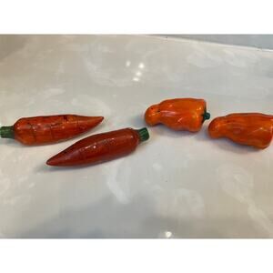 2 Sets Hot Pepper Salt & Pepper Shakers Made In Japan